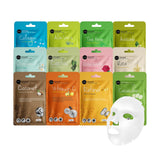 Celavi Essence Facial Sheet Face Mask Variety Set Classic Authentic Korean Moisturizing Skincare (12-Packs)