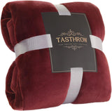 TASTHROW Large Flannel Fleece Throw Blanket, 50×70 Inch - Cozy Lightweight Thick Blanket - All Seasons Suitable for Women, Men and Kids (Pink)
