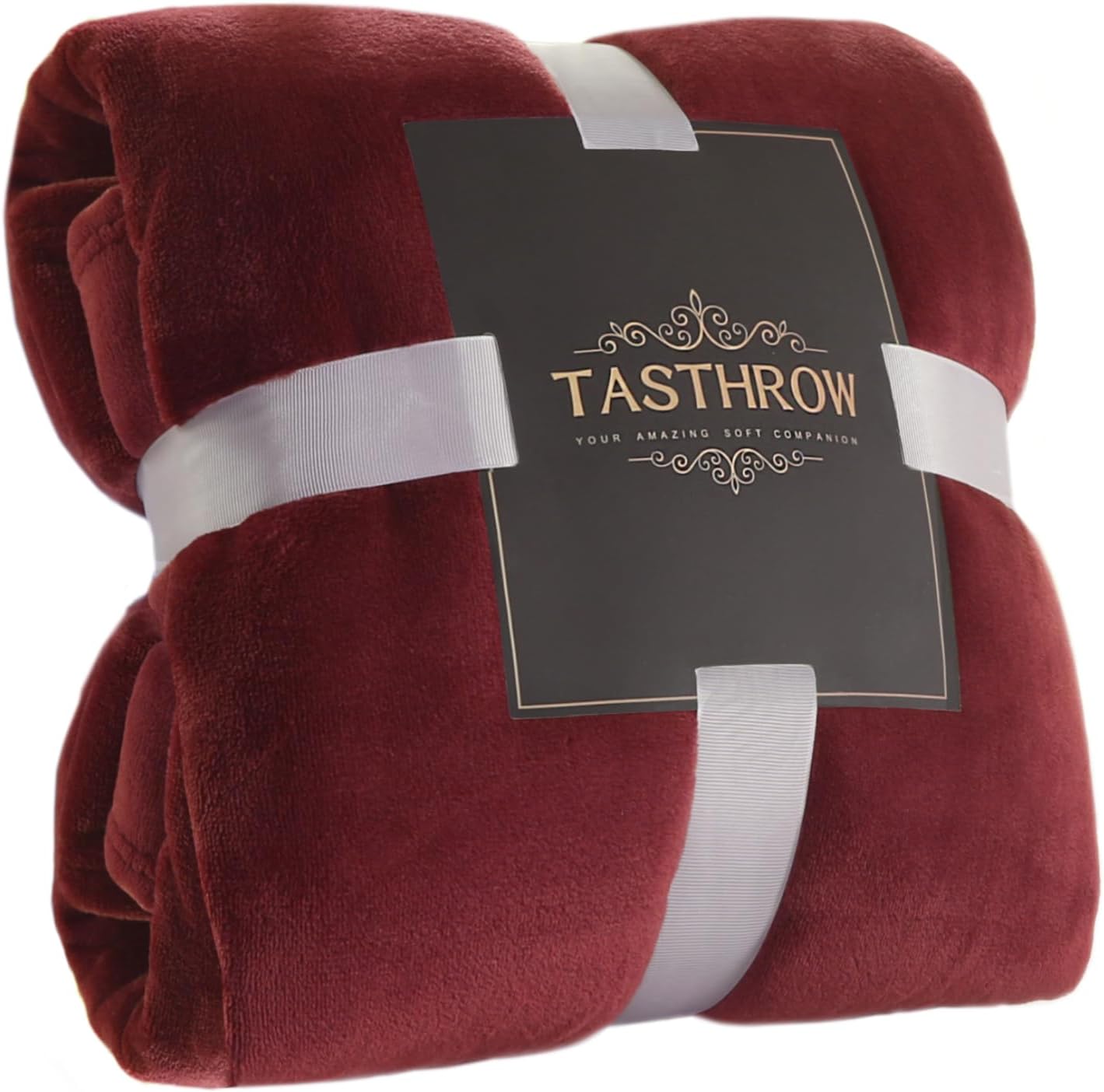 TASTHROW Large Flannel Fleece Throw Blanket, 50×70 Inch - Cozy Lightweight Thick Blanket - All Seasons Suitable for Women, Men and Kids (Pink)