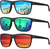 KALIYADI Polarized Sunglasses for Men, Lightweight Sun Glasses with UV Protection for Driving Fishing Golf