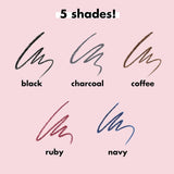 e.l.f. No Budge Retractable Eyeliner, Creamy, Ultra-Pigmented & Waterproof, Creates Bold & Defined Lines,  Cruelty-Free, Black