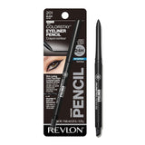 Revlon ColorStay Pencil Waterproof Eyeliner, Smudge-Proof, Eye Makeup with Built-In Sharpener, Stocking Stuffer for Women, 201 Black, 2 pack
