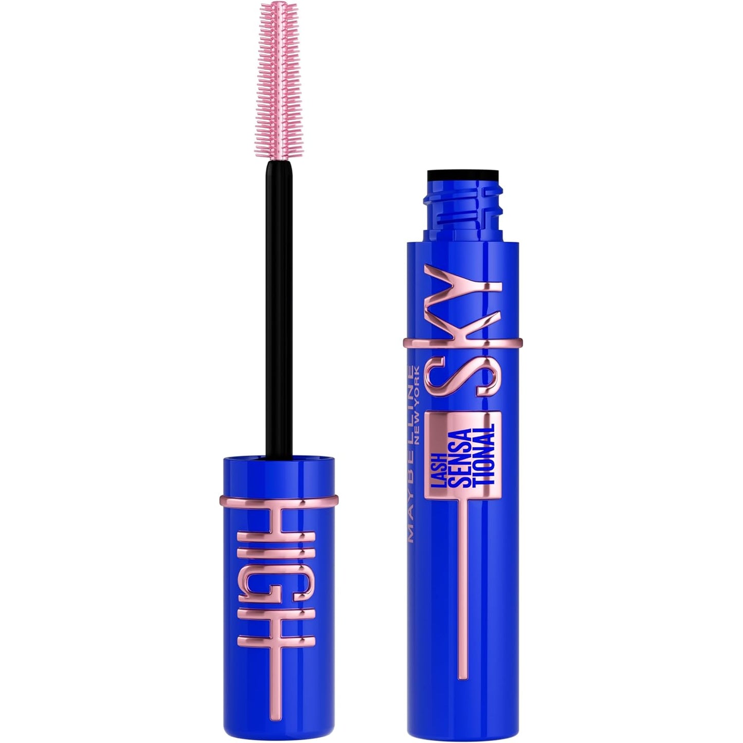 Maybelline Lash Sensational Washable Mascara Makeup, Volumizing, Lengthening, Defining, Curling, Multiplying, Buildable Formula, Blackest Black, 1 Count