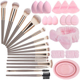 Makeup Brush Set 31 Pcs Make up Tool Gift Set - Premium Synthetic Makeup Brush Kit Foundation Powder Concealers Eye Blush Make Up Brush Kit