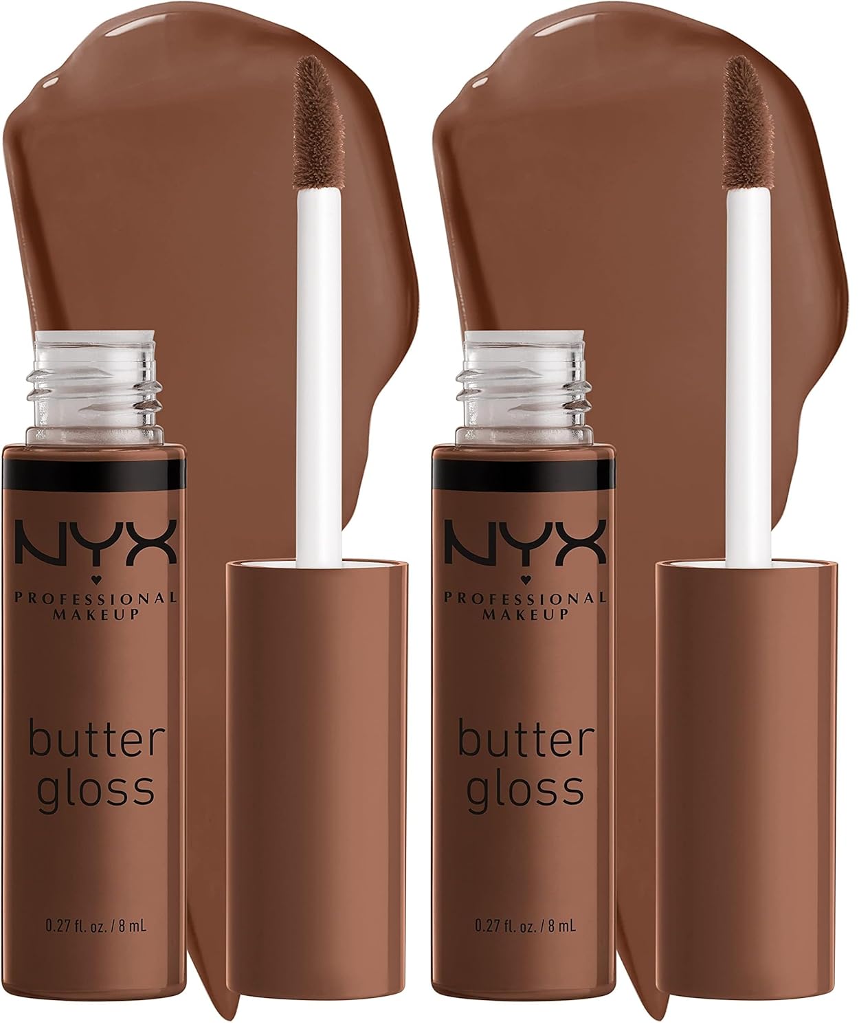 PROFESSIONAL MAKEUP Butter Gloss, Non-Sticky Lip Gloss - Sugar Glass ,Clear