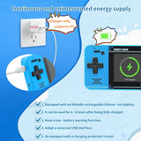 Handheld Game for Kids -Preloaded 220 Retro Video Games, Portable Gaming Player with Rechargeable Battery 3.0" LCD Screen, Mini Arcade Electronic Toy Gifts for Boys Girls (Blue)