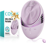 COSLUS Facial Cleansing Brush Face Scrubber: Portable Silicone Waterproof Rechargeable Face Wash Brush, 5 Cleansing Modes, Electric Deep Cleaning for Men & Women, Removing Blackhead, Exfoliating