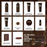 Rinse & Robust Gifts for Men, Christmas Gifts for Men, Sandalwood Holiday Bath & Body Grooming Mens Gift Sets, Birthday Gift Ideas for Dad Boyfriend Husband Valentines, Holiday Grooming Gift Sets