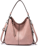 Realer Hobo Crossbody Bags for Women Designer Faux Leather Hobo Handbags Retro Large Size Shoulder Bag Bucket Purse