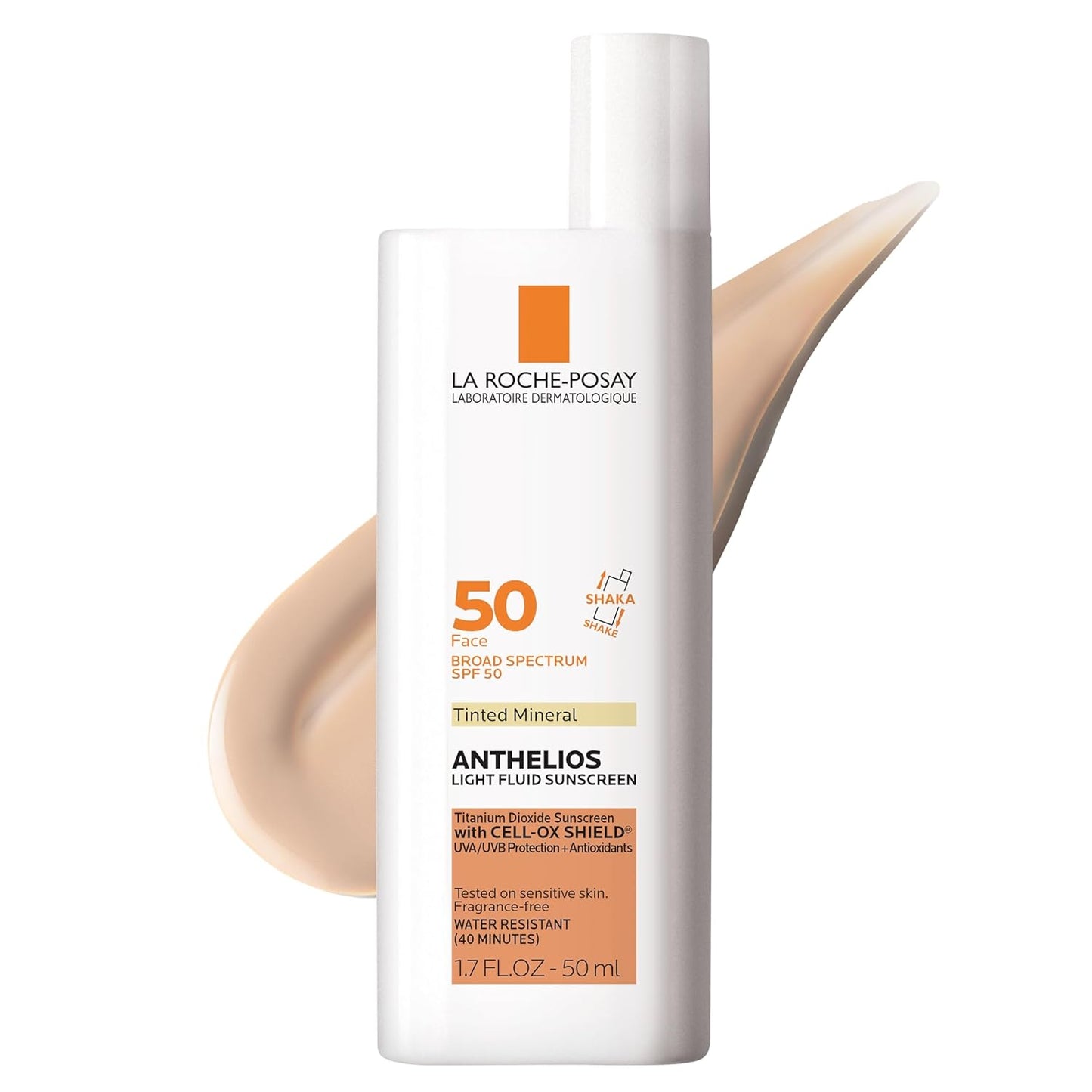La Roche-Posay Anthelios Sunscreen SPF 50, Ultra-Light Fluid Broad  SPF 50, Face Sunscreen with Titanium Dioxide Mineral, Lightweight & Fast-Absorbing, Oil-Free, Matte Finish