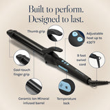 Bio Ionic Long Barrel Styler,Curling Iron with Moisture Heat Technology & NanoIonic MX, Verstatile Curling Wand