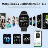 1.91" Smart Watch,Fitness Tracker,Smart Watches for Men and Women with Message Call Function,120+ Sport Modes, IP68 Waterproof,24 Hours Heart Rate/Sleep Monitor,for Android/iOS