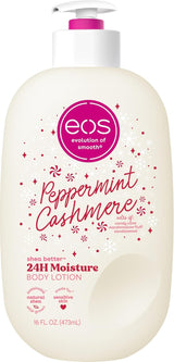 eos Shea Better Body Lotion Vanilla Cashmere, 24-Hour Moisture Skin Care, Lightweight & Non-Greasy, Natural Shea, Vegan, Vanilla Body Lotion, 16 fl oz