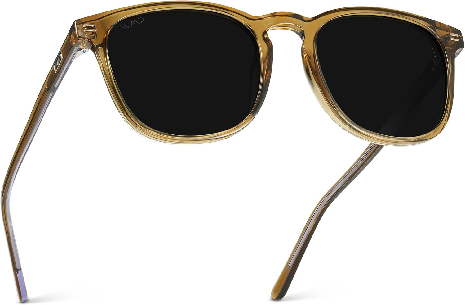 WMP Eyewear - Men's Polarized Modern Rounded Square Sunglasses