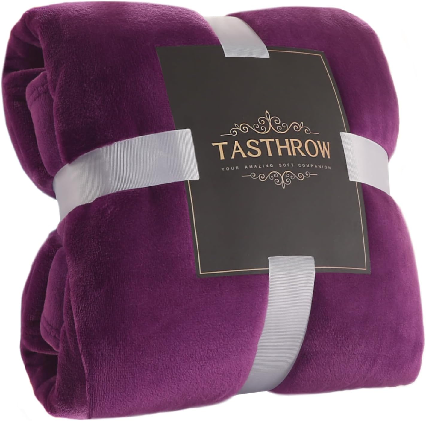 TASTHROW Large Flannel Fleece Throw Blanket, 50×70 Inch - Cozy Lightweight Thick Blanket - All Seasons Suitable for Women, Men and Kids (Pink)