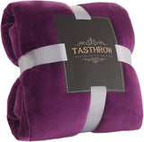 TASTHROW Large Flannel Fleece Throw Blanket, 50×70 Inch - Cozy Lightweight Thick Blanket - All Seasons Suitable for Women, Men and Kids (Pink)