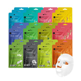 Celavi Essence Facial Sheet Face Mask Variety Set Classic Authentic Korean Moisturizing Skincare (12-Packs)