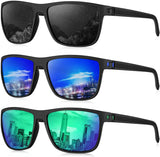 KALIYADI Polarized Sunglasses for Men, Lightweight Sun Glasses with UV Protection for Driving Fishing Golf