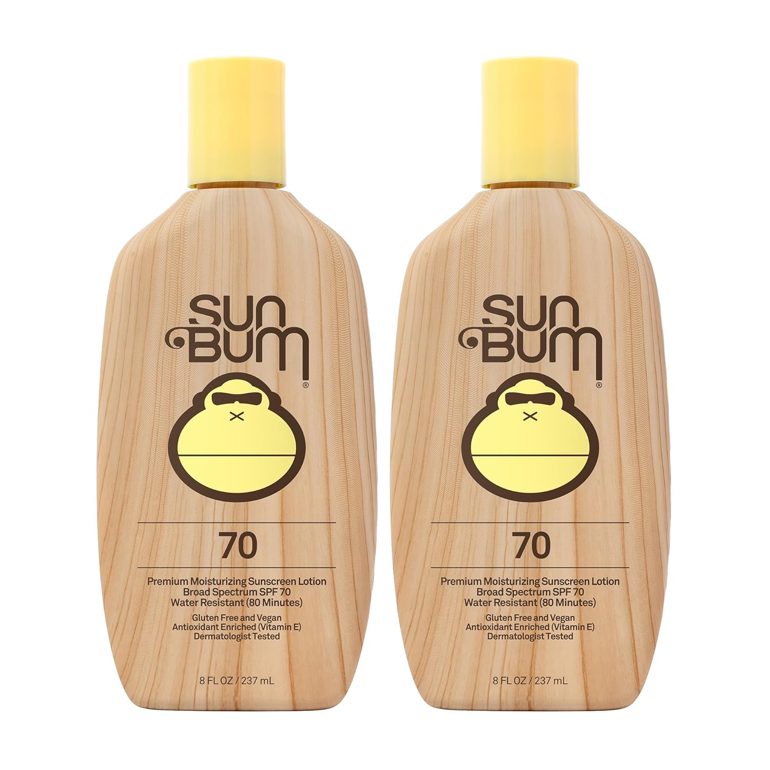 Sun Bum Original SPF 70 Sunscreen Body Lotion - Broad  Moisturizing Sunscreen with Vitamin E - Hawaii 104 Act Compliant (Made without Octinoxate & Oxybenzone) - Travel Size - 3 oz