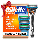 Fusion ProGlide for Men, Handle + 4 Blade Refills, Holiday Gifts for Men