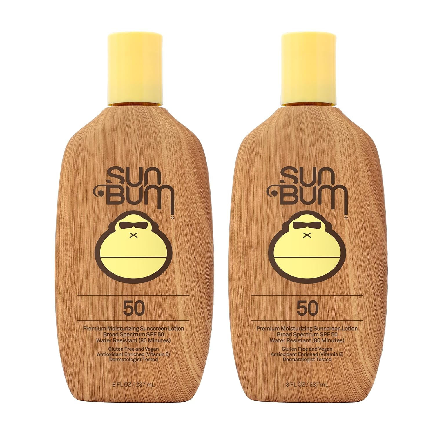 Sun Bum Original SPF 50 Sunscreen Body Lotion - Broad Moisturizing Sunscreen with Vitamin E - Hawaii 104 Act Compliant (Made without Octinoxate & Oxybenzone) - 8 oz