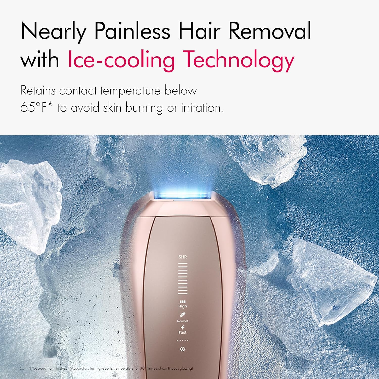 Ulike Hair Removal Air 10 IPL Holiday Gift for Women and Men, 65°F Ice-Cooling Contact, Dual Lights, Skin Sensor & USHR Mode* for Nearly Painless, Effective & Long-Lasting Hair Removal from Home