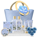 spa luxetique Gift Baskets for Women, Spa Gifts for Women - 10pcs Lavender Sets with Body Lotion, Bubble Bath, Relaxing Bath Sets, Birthday Christmas Gifts for Her