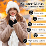 Premillow Winter Gloves for Women, Warm Womens Fingerless Gloves, Thermal Winter Glove Women, Typing Womens Glove Mittens