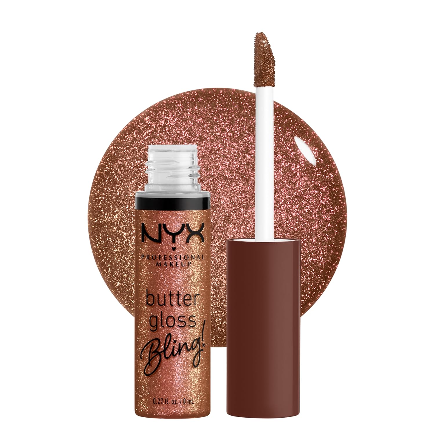 PROFESSIONAL MAKEUP Butter Gloss, Non-Sticky Lip Gloss - Sugar Glass ,Clear
