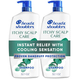 Head & Shoulders Anti-Dandruff Shampoo, Classic Clean Shampoo Twin Pack, 1% Pyrithione Zinc, Flake Control, Scalp Care, Color-Safe, Daily Use, Deep Clean, 32.1 fl oz Each