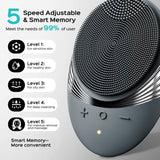 COSLUS Facial Cleansing Brush Face Scrubber: Portable Silicone Waterproof Rechargeable Face Wash Brush, 5 Cleansing Modes, Electric Deep Cleaning for Men & Women, Removing Blackhead, Exfoliating