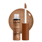PROFESSIONAL MAKEUP Butter Gloss, Non-Sticky Lip Gloss - Sugar Glass ,Clear