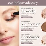 Julep Eyeshadow  Cream-to-Powder Waterproof Shadow Stick – Champagne Shimmer – Long-Lasting, Crease-Proof, Medium Golden-Beige Shimmer Cream Eyeshadow with Built-in Smudger