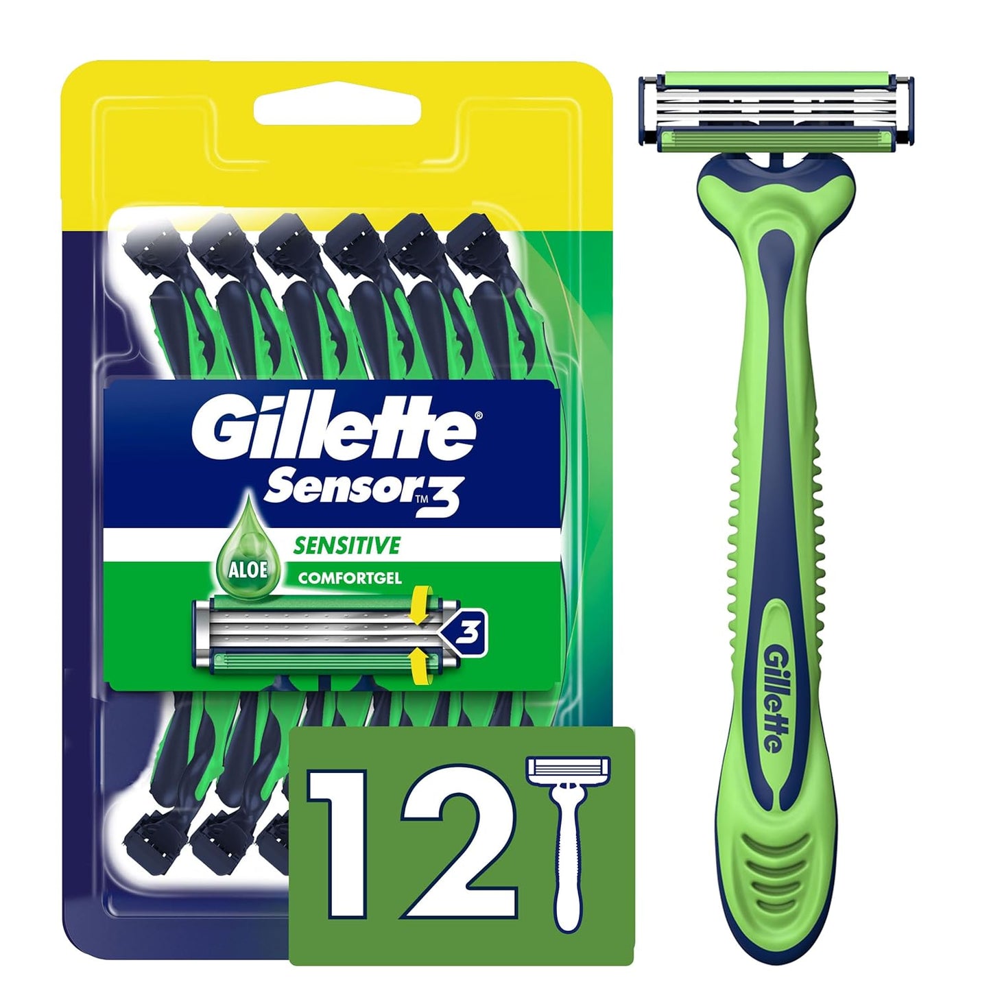 Sensor3 Sensitive Men's Disposable  12 Ra