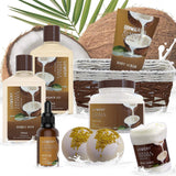Gifts For Women Gift Basket for Women– 9 Piece Christmas Gifts Set of Vanilla Coconut Home Spa Set, Luxurious Holiday Bath and Body Sets Includes Fragrant Lotions, Extra Large Bath Bombs, Coconut Oil