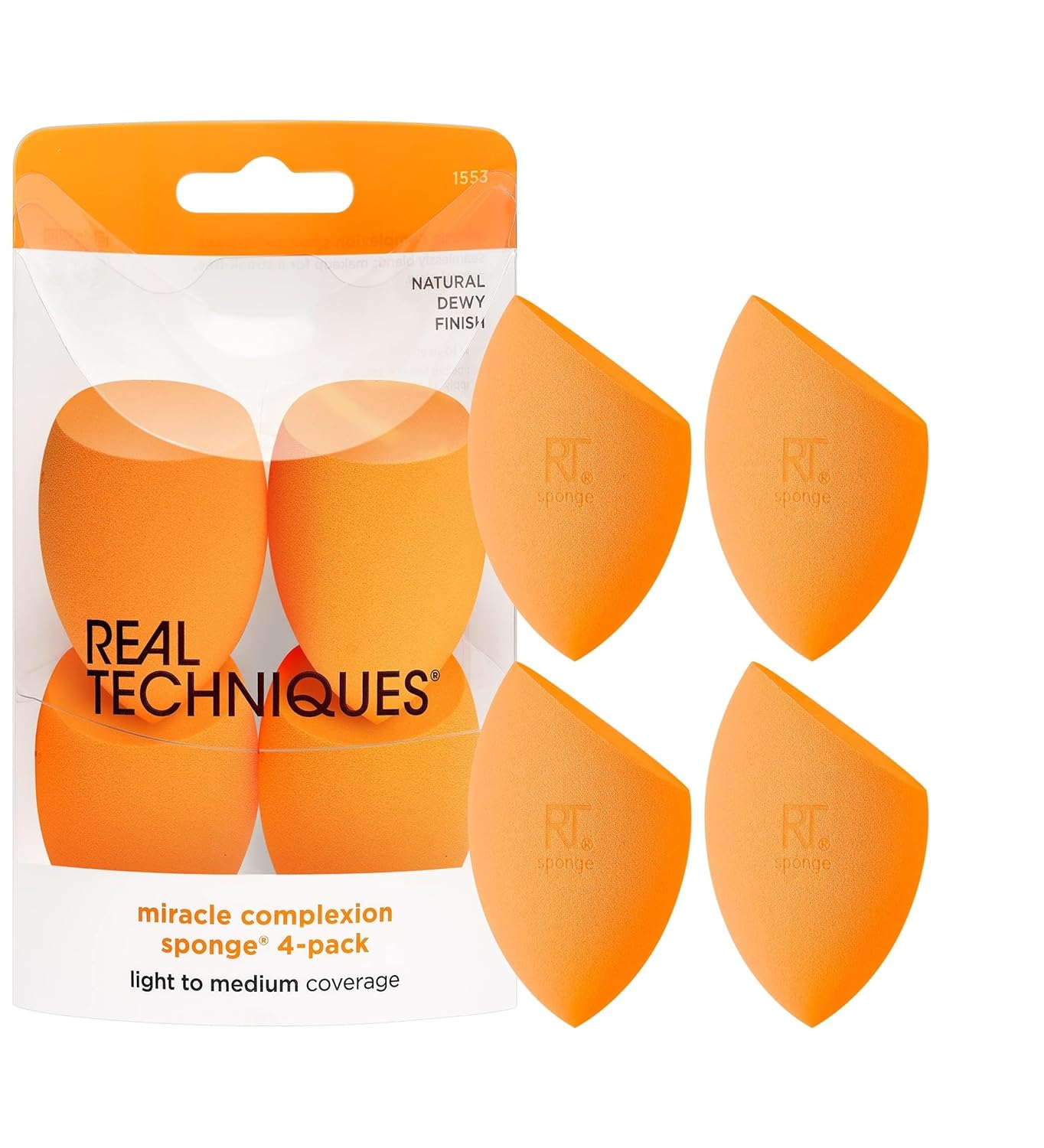 Miracle Complexion Beauty Sponge Makeup Blender, Set of 4