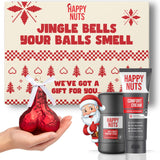 HAPPY NUTS Holiday Essentials Bundle Kit - Gift Box for Men with Comfort Cream, Hydrating Body Wash & Whole Body Deodorant - Mens White Elephant Gift Basket Idea for Him and Stocking Stuffer