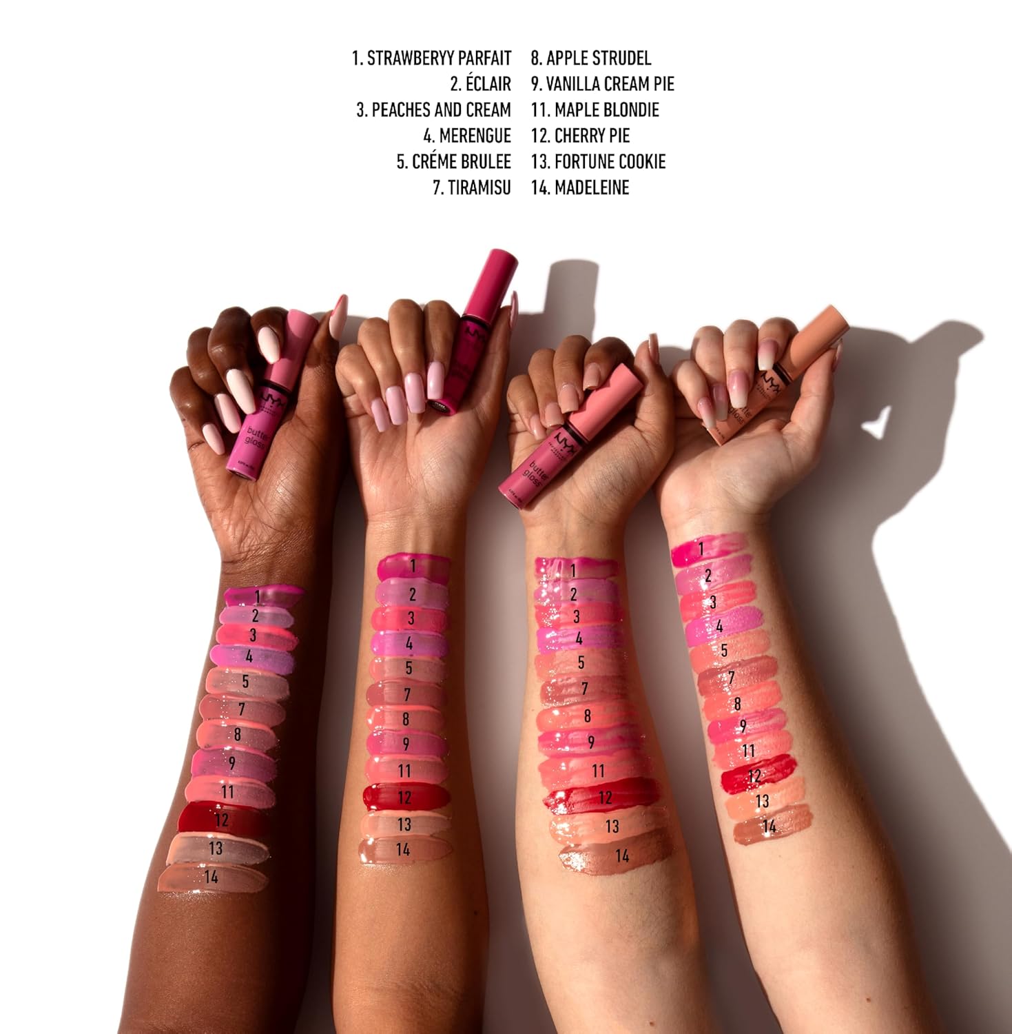 PROFESSIONAL MAKEUP Butter Gloss, Non-Sticky Lip Gloss - Sugar Glass ,Clear