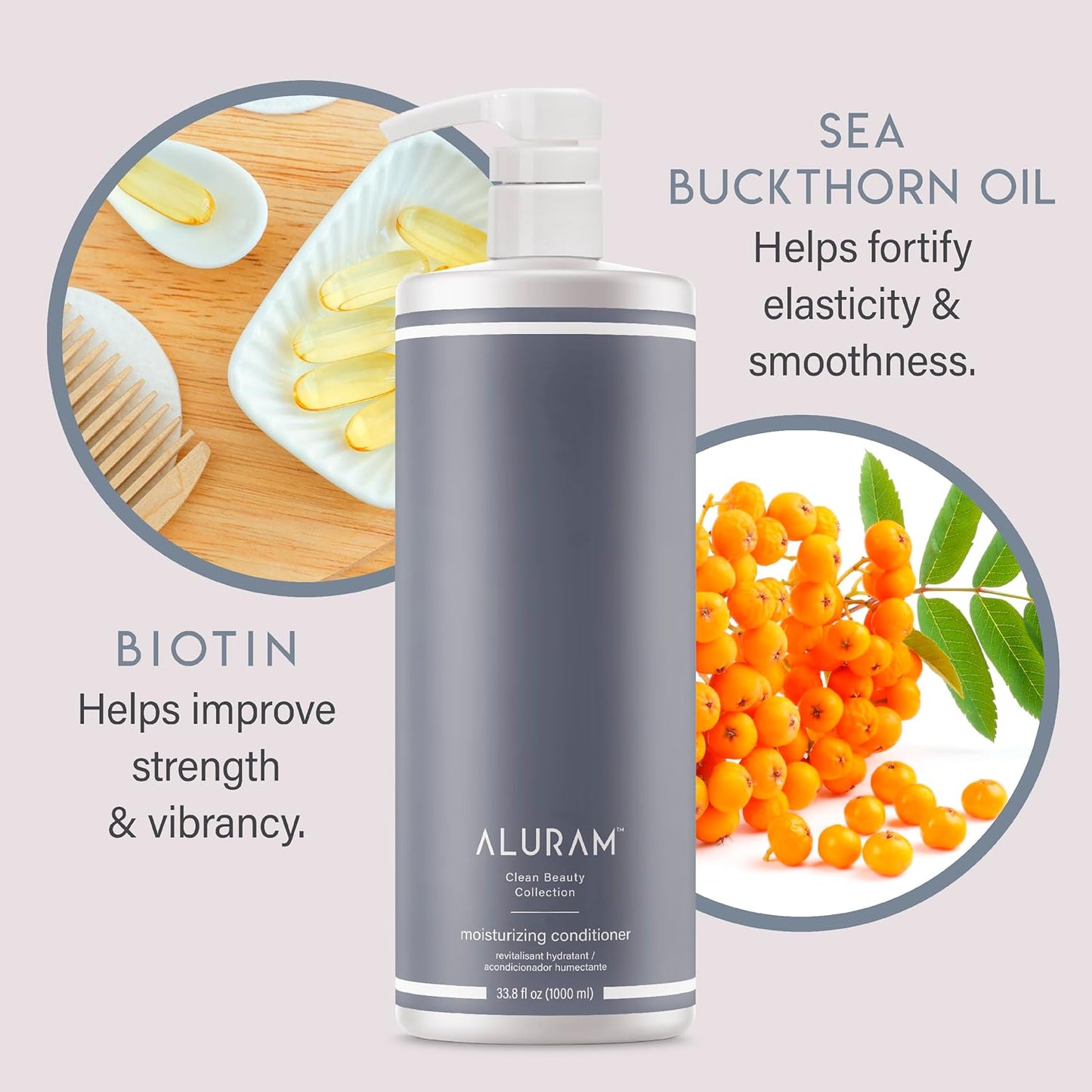 Aluram Coconut Water Moisturizing Conditioner for Men and Women, Clean Hydration and Shine for Medium to Coarse Textured Hair