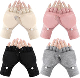 Premillow Winter Gloves for Women, Warm Womens Fingerless Gloves, Thermal Winter Glove Women, Typing Womens Glove Mittens