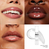 PROFESSIONAL MAKEUP Butter Gloss, Non-Sticky Lip Gloss - Sugar Glass ,Clear
