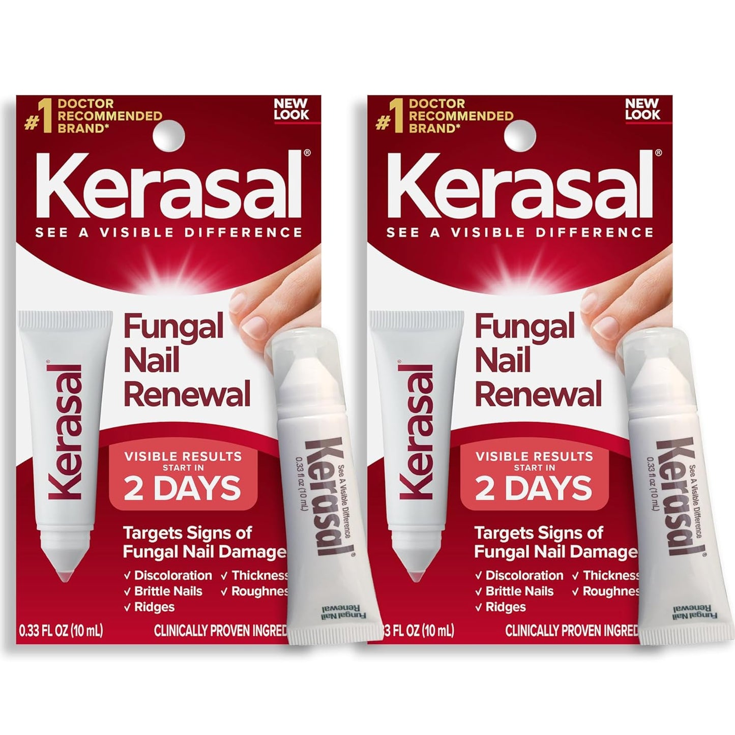 Kerasal Nail Fungus Extra Strength | Restorative Nail Repair for Damaged Nails, 0.33 fl oz (Packaging May Vary)