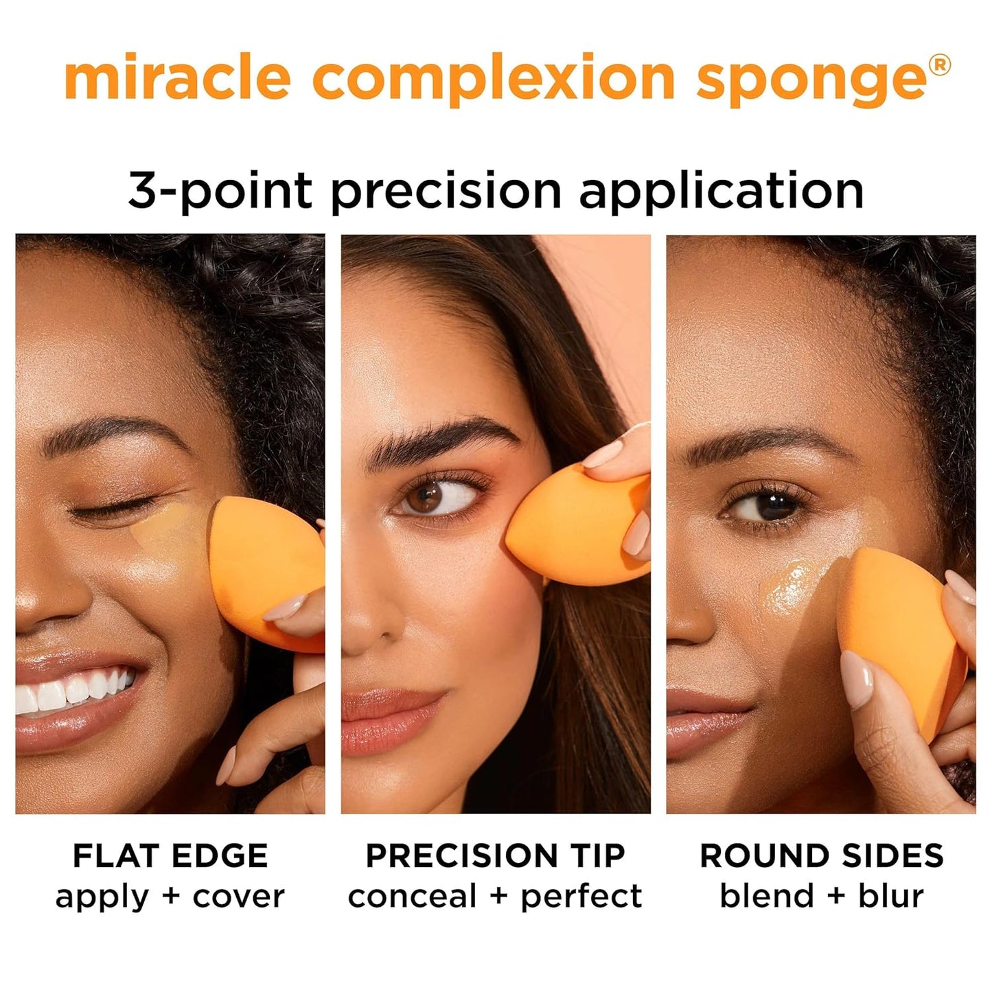 Miracle Complexion Beauty Sponge Makeup Blender, Set of 4