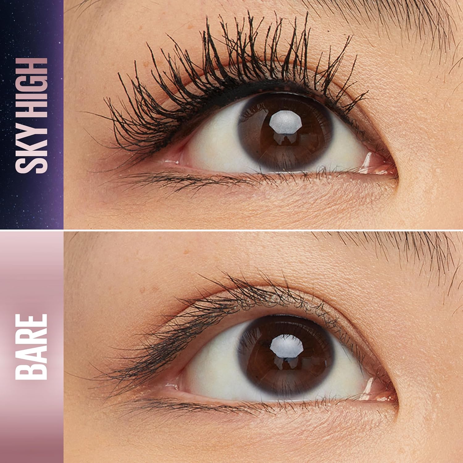 Maybelline Lash Sensational Washable Mascara Makeup, Volumizing, Lengthening, Defining, Curling, Multiplying, Buildable Formula, Blackest Black, 1 Count
