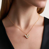 Butterfly pendant OEM manufacturer custom zircon cz necklace trendy jewelry