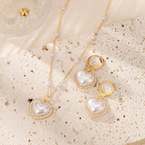 Luxury Golden Braided Knot Jewelry Set Necklace Earrings Ring Elegant Fashion Accessories for Women