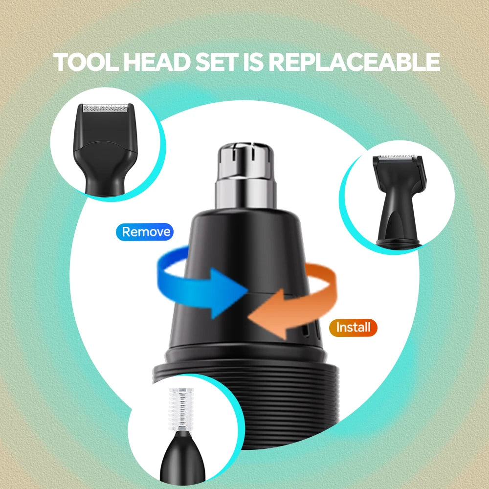 New Wholesale Portable Electric Nose Ear Hair Trimmer Multi-Functional with USB Charging for Household RV Car Garage Use