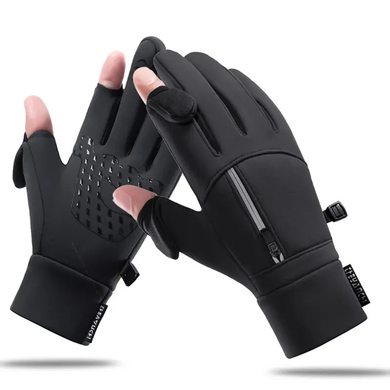 Customized Windproof Sport Thermal Man Touch Screen Waterproof Bike Riding Gloves Winter
