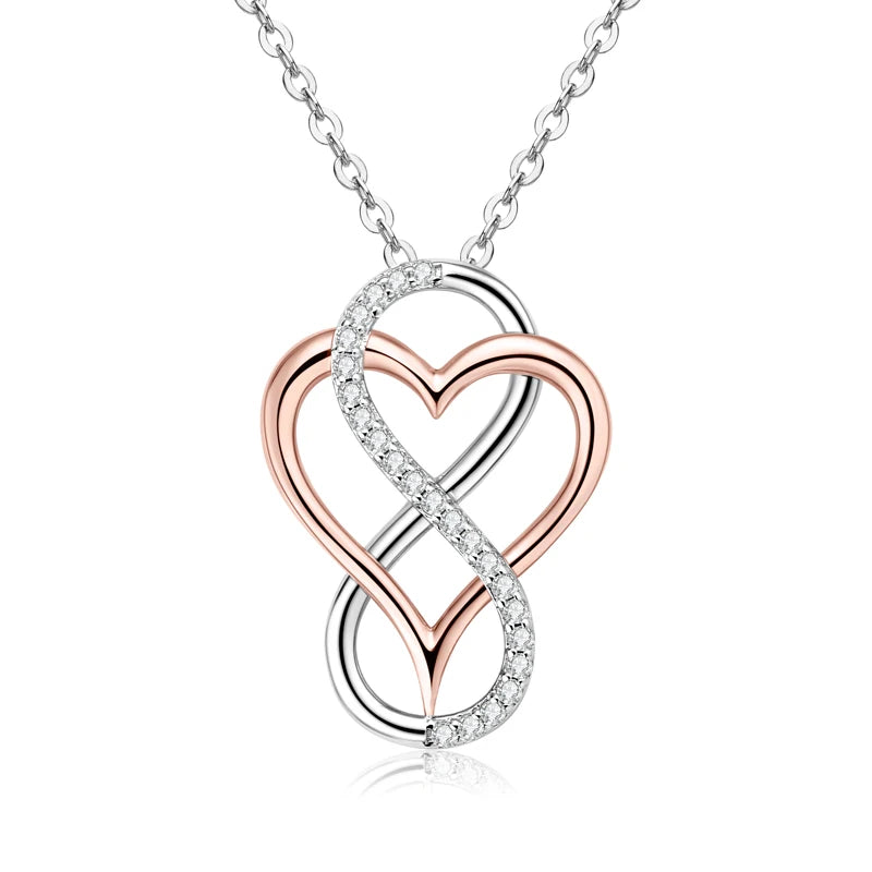 Fine Jewelry Necklaces Moissanite 925 Sterling Silver 4mm 0.3ct Moissanite Twist Pendant Necklace for Women