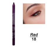 Super Waterproof Eyeliner Pencil 14 Color Long Lasting Magnetic Glitter Liquid Eyeliner Reusable Smooth Eyes Brightener Pencil